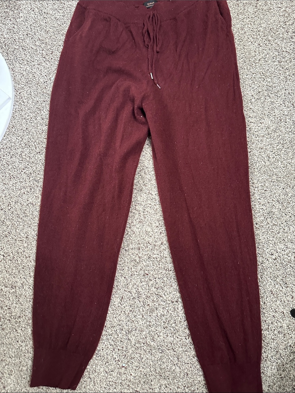 Quince cashmere Knit Jogger Pants - Burgundy size xL quite luxury